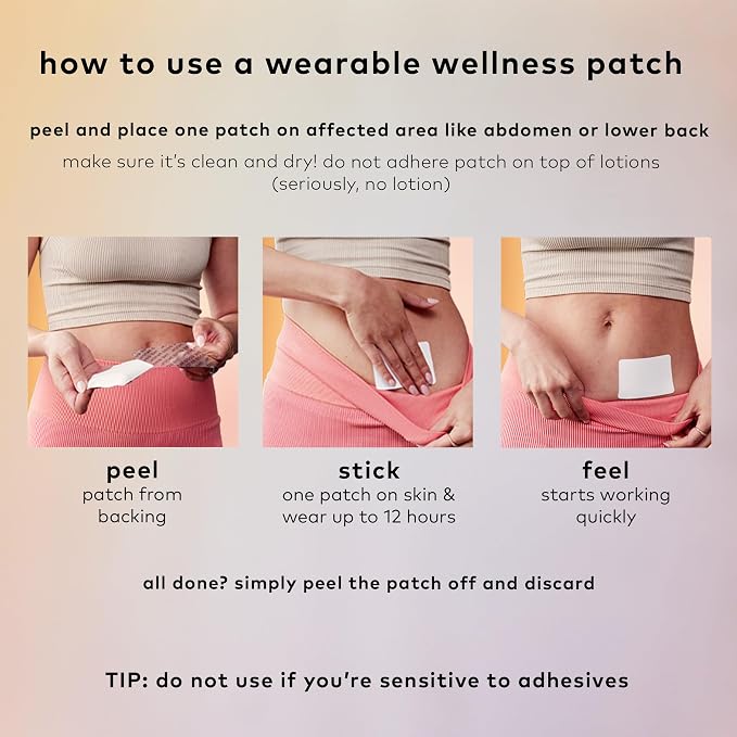 The Good Patch Cycle Period Patch (8 Total Patches) | Menthol and Black Cohosh Patch for Cramps, Monthly Support, Self Care, Daily Wear and On-the-Go Comfort