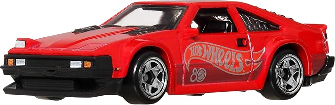 Hot Wheels Toy Cars & Trucks 8-Pack, Set of 8 Die-Cast 1:64 Scale Retro Vehicles with Special Mattel 80th Anniversary Deco & Packaging