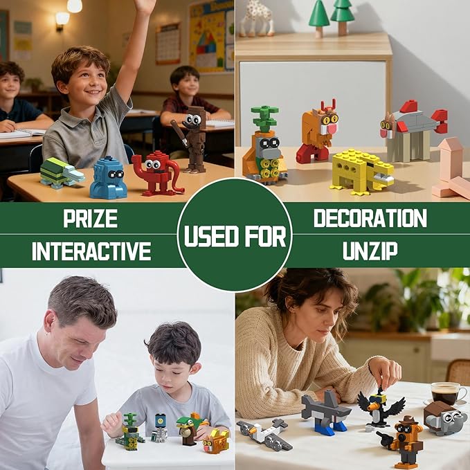 Italian Brain Rot Unique Cartoon Characters Building Blocks 17 in 1 Educational & Entertaining Gift Idea for Kids Teens & Adults