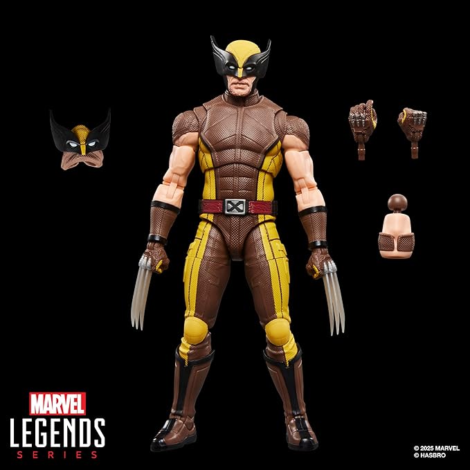 Marvel Legends Series Wolverine (Brown Suit), Marvel Studios' Deadpool & Wolverine Movie Collectible 6-Inch Action Figure Gift