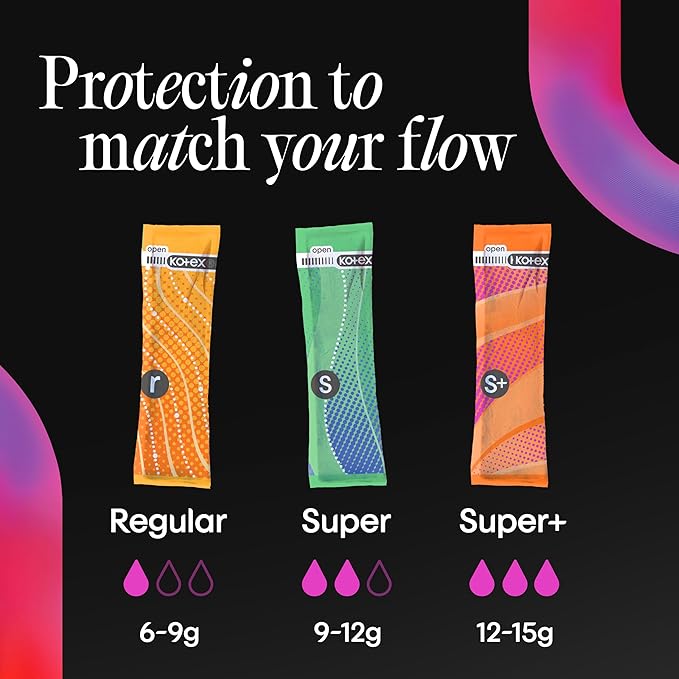 U by Kotex Click Compact Tampons, Super Absorbency, Unscented, 45 Count