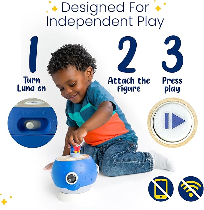 Kids Book Projector - 5 John Deere Tractor and 5 Classic Read-Aloud Stories, 10 Songs & Night Light & Soothing Dream Music | Children Ages 3+ Storytime Projector | Toys, Owl & John Deere Tractor