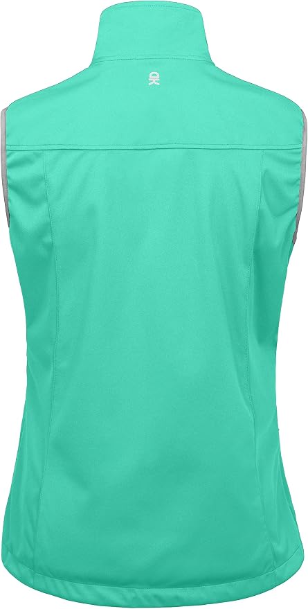 Little Donkey Andy Women's Lightweight Softshell Vest, Windproof Sleeveless Jacket for Running Hiking Travel