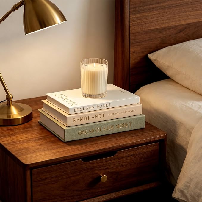 Decorative Books for Home Decor, Set of 3 Linen Faux Books with Hidden Storage Aesthetic Coffee Table Books for Shelf, Mantle or Entryway Hollow Book Box for Keepsake, Photo & Jewelry Organization