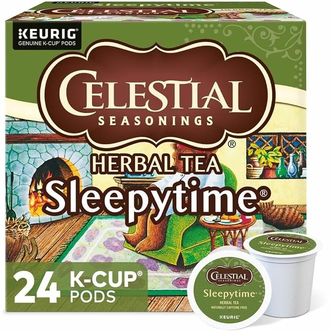 Celestial Seasonings Sleepytime Herbal Tea, Single-Serve Keurig K-Cup Pods, 24 Count