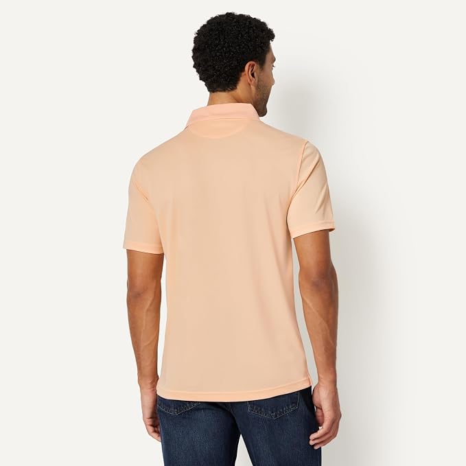Amazon Essentials Men's Moisture Wicking Golf Polo Shirt, Short Sleeve, Slim-Fit, Quick-Dry, Active Wear