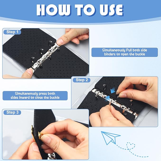 8 Pcs Mini Enamel Pin Display Book Gift Clear Collection Travel Trading Binder Holder Badge Book Storage Organizer up to 36 1-inch Enamel Pins for Travel Collectors (Black,4.61x3.94 in)