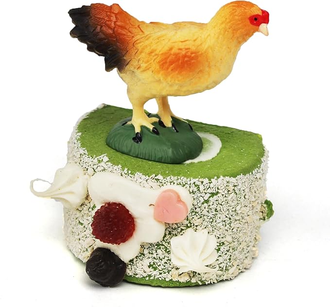 LC JoyCre Hen Toy Figurine Hen Figure for Cake Topper Preschool Animals Figures Teaching Tools Educational Gift for Kids