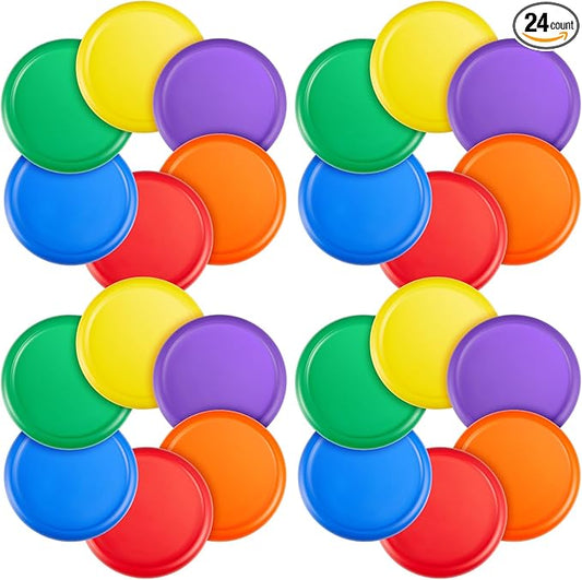 8 Inch Foam Flying Discs PE Equipment Coated Soft Flying Discs Kid Toy for Physical Education Equipment Elementary School Teaching Beach Outdoor Playing Game Sports Party Supplies, 6 Colors
