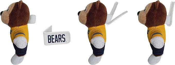 Bobbi-Dobbiez Attachable Plushie University of California (Berkeley) Oski Mascot – Attaches to Backpacks, Bags, Shoes, Water Bottles, and More