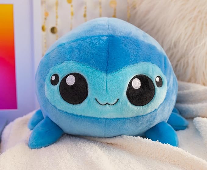 MochiOshis 12-Inch Character Plush Toy Wahiko Webboshi Blue Spider | Cute Plushies and Soft Stuffed Animals, Room Decor Essentials | Presents for Babies and Children | Kawaii Gifts and Collectibles
