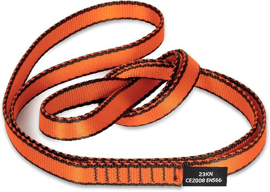 18MM Nylon Climbing Sling Runner 23KN CE2008/EN566 Strong Webbing Straps for Rock Climbing,Mountaineering, Rappelling, Swing, Yoga Hammock etc