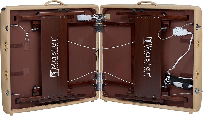 Master Massage 30" Del Ray Heated Portable Thermal-Top Massage Table Package, Foldable Spa & Tattoo Bed