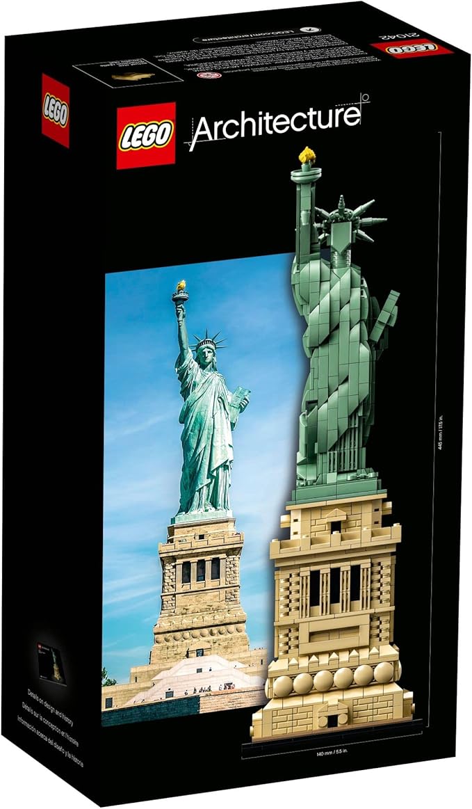 LEGO Architecture Statue of Liberty Model Building Set - Collectible New York City Souvenir, Creative Home Décor or Office Centerpiece, Great Gift Idea for Adults and Teens, 21042