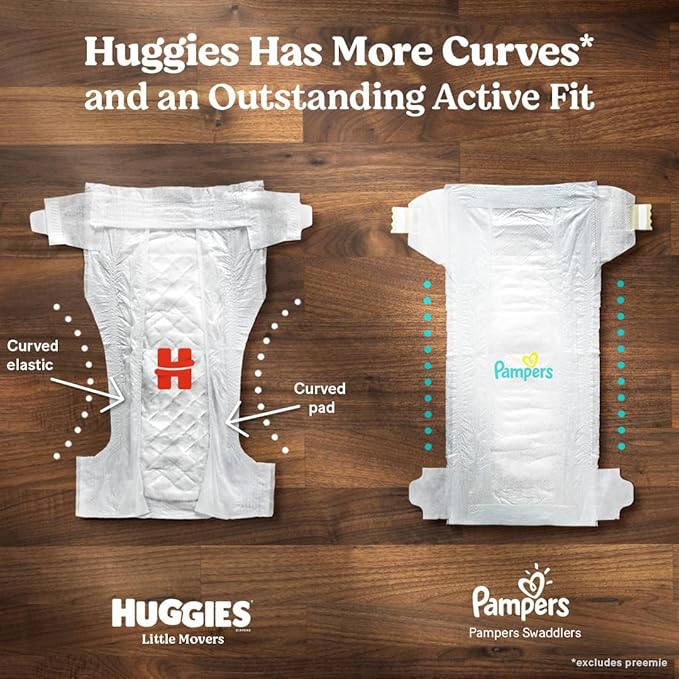 Huggies Size 7 Diapers, Little Movers Baby Diapers, Size 7 (41+ lbs), 14 Count, Packaging May Vary