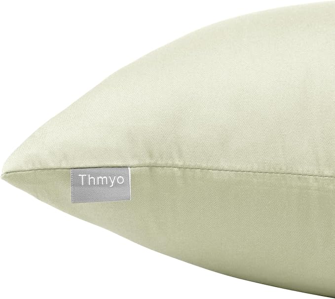 Thmyo 4-Pack 100% Cotton Comfortable Solid Decorative Throw Pillow Case Square Cushion Cover Pillowcase Sublimation Blank Pillow Covers DIY Throw Pillowcase for Sofa Bedroom(20x20 inch/ 50x50cm,Beige)