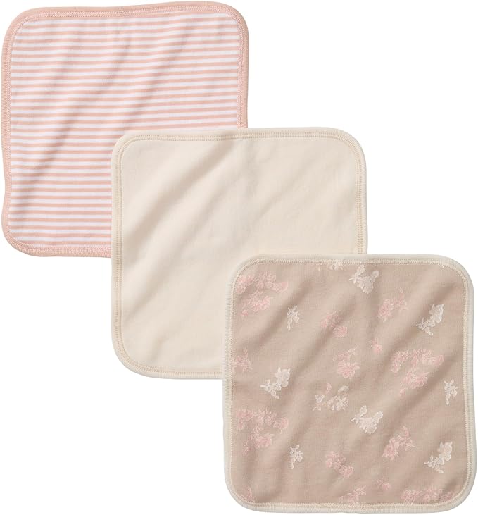 Burt's Bees Baby Washcloths for Infants, 100% Organic Cotton, Soft and Absorbent Knit Terry Face Towel, 9 x 9 in, 3-Pack