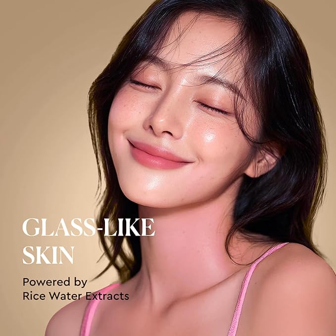 15PC Luxury Rice Korean Skin Care Set Gift Kit for Women, Glass Skin | Luxury rice skincare gift set with cleanser, toner, serum, sunscreen, eye masks, brush, headband, bag & card for glass glow