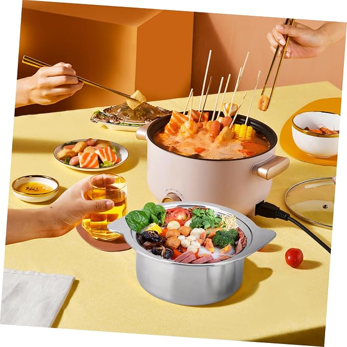 ABOOFAN Single Serve Hot Pot for Induction Cookers Reusable Soup Pot for Noodles Stews More Easy to Clean Cooking Cookware
