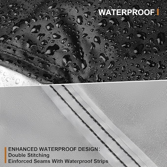 Trampoline Cover for 60" Kids Trampoline 100% Waterproof Kids Trampolines Cover Round Heavy Duty 600D Oxford cloth UV resistant Windproof Outdoor Toddler Trampoline Winter Protect Covers (Black）