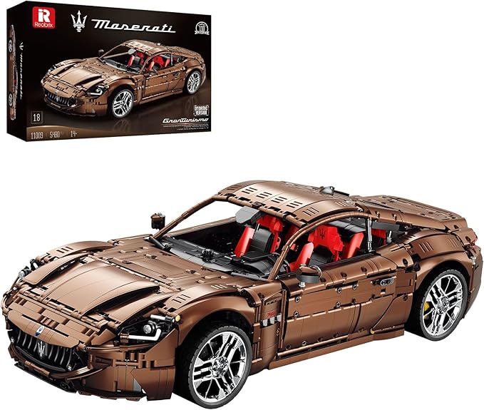 Sports Car Building Blocks Set for Adults, Remote Control 1:8 Racing Car Vehicle Toy Model Building Kit for Kids, 11009, Creative Gifts for Boys Girls Adults 14+ (5480PCS)