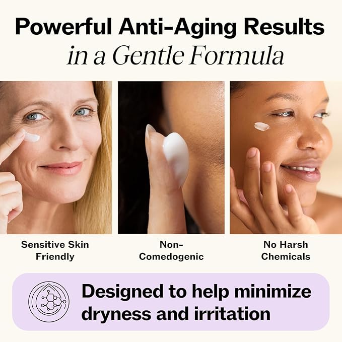 LilyAna Naturals Eye Cream for Dark Circles and Puffiness, Under Eye Cream for Wrinkles and Bags, Anti Aging - helps Improve Dryness; for Sensitive Skin - 1.7 oz - Made in USA