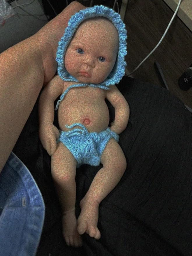 Mire & Mire Reborn Baby Dolls 12" Boy Micro Preemie Full Body Silicone Baby Doll Realistic That Look Real Open Eyes Baby Doll