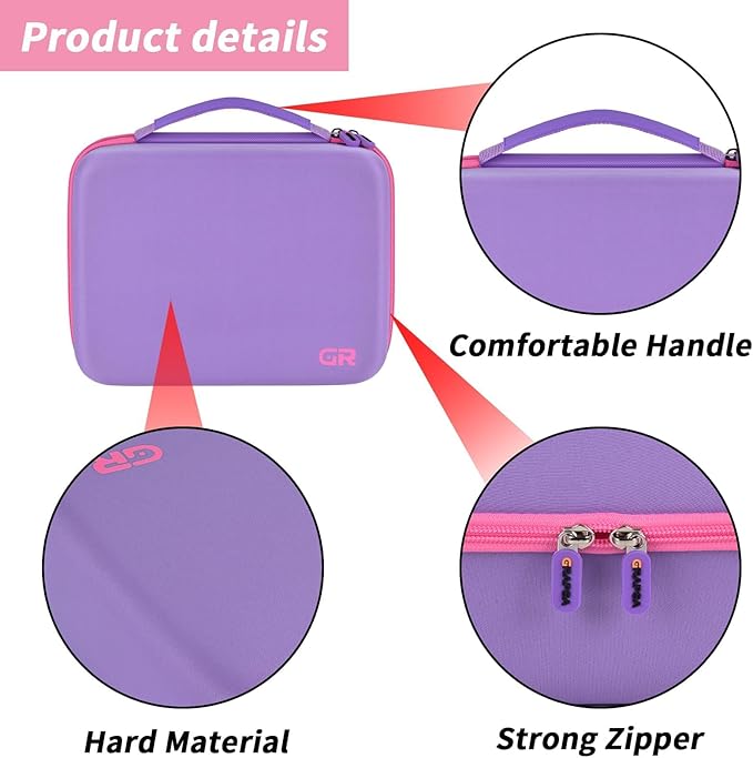 Case Compatible with Little Tikes for Story Dream Machine Books Starter Set, Toys Protective Container for Little Tikes for Storytime Audio Play Real for Character Collection (Box Only), Purple