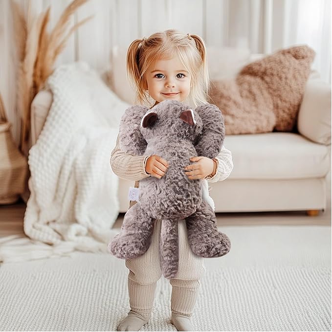 Niuniu Daddy 20" | 3.3 Pound Weighted Stuffed Animals for Kids, Fluffy Raccoon Sensory Plush Animal Toy for Sleeping Hugging, Cute Raccoon Weighted Pillow for Birthday Holiday Easter as Gifts Presents