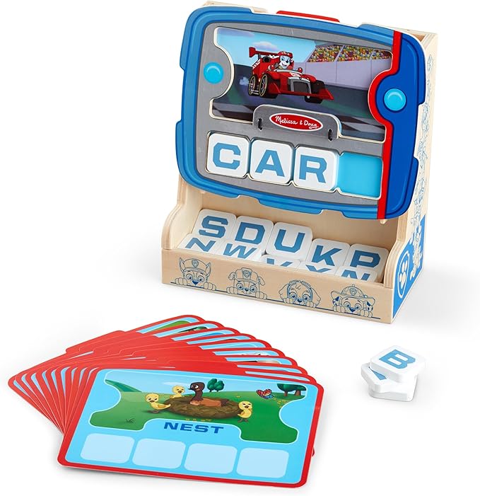 Melissa & Doug PAW Patrol Wooden See & Spell Pup Pad Game - FSC Certified