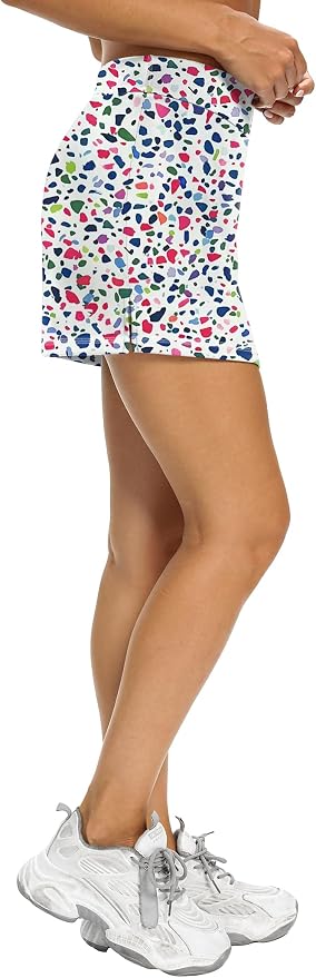 LouKeith Tennis Skirts for Women Golf Athletic Activewear Skorts Mini Summer Workout Running Shorts with Pockets