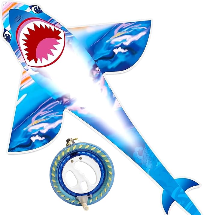 Kites for Kids and Adults, Easy to Fly for Beach, Single Line Kite Set for Beginners