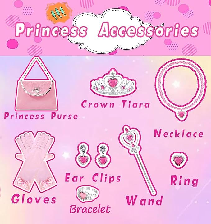 FKKFYY Rainbow Cape Cloak for Girl Princess