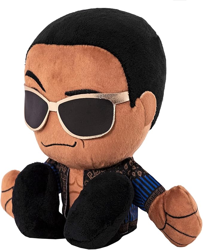 Bleacher Creatures WWE Old School Rock 8" Kuricha Plush - Soft Chibi Inspired Wrestling Legend