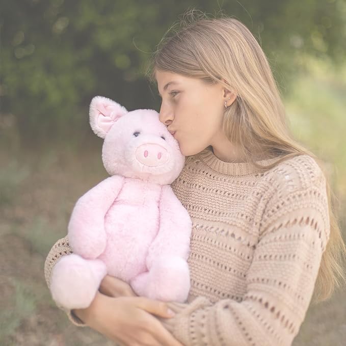 World's Softest Plush Pugs Pig, Lushee, Large, 16" Stuffed Animal for Baby, Toddler, Kids, Adults - Pig Plush Toy-Adorable Toy Made from Kid-Friendly, Quality Materials
