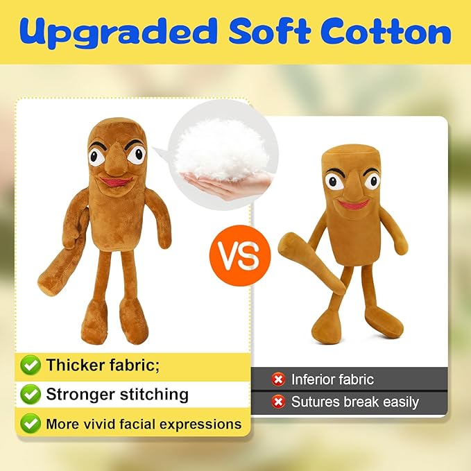 2PC Italian Brainrot Plush,Tralalero Tralala and Tung Tung Tung Sahur Inspired Plush Toy,Soft Cute Stuffed Animals Toy Stocking Stuffers for Kids and Adults