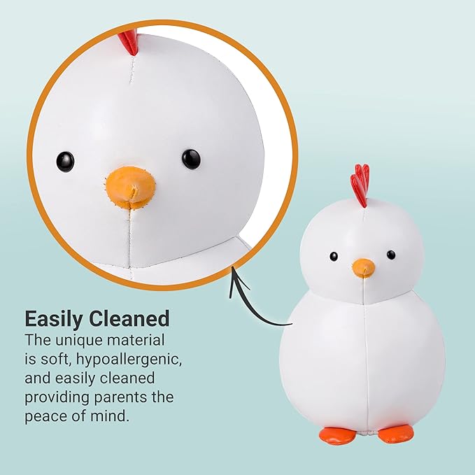 Little Big Friends Musical Baby Toy – Soft Plush Pull-String Cord Classical Toy for Baby & Toddlers | Soothing Stuffed Cuddly Animal Gift | Paulette The Hen
