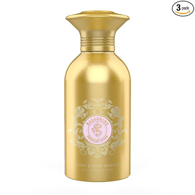Talc-Free Body Powder for Women for Daily Use and After Bath - Ballerine 365 g (Puff not Included)