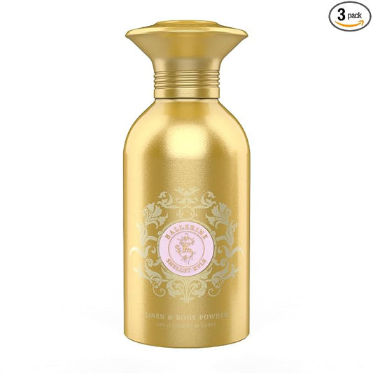 Talc-Free Body Powder for Women for Daily Use and After Bath - Ballerine 365 g (Puff not Included)