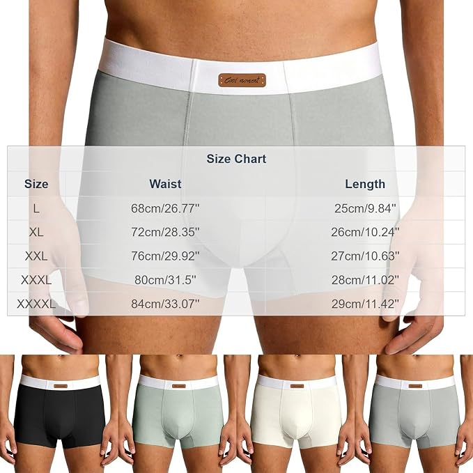 Mzkdieey Men's Casual Sports Comfortable Breathable Flat Corner Underwear