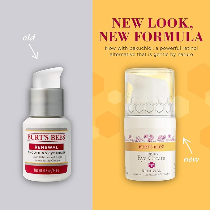 Burt's Bees Renewal Smoothing Eye Cream, Firming Eye Cream, Hibiscus 0.58 Ounce