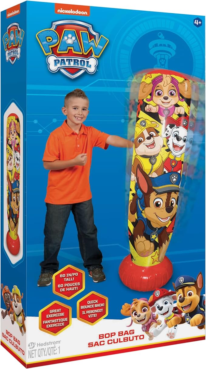 Hedstrom Nickelodeon Paw Patrol Bop Bag Inflatable Punching Bag, 60 Inch, (56-8727)