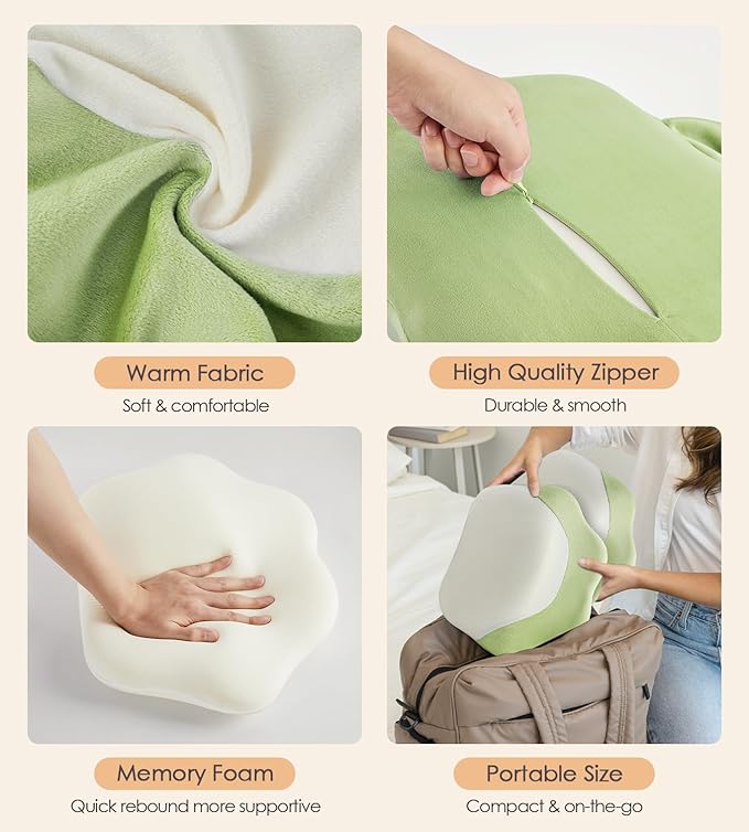 Pregnancy Pillows for Sleeping, Memory Foam Maternity Pillow Support for Back Belly HIPS, Adjustable Travel Wedge Pillow for Pregnant Women, Side Spleeping Pregnant Pillows with Velvet Cover