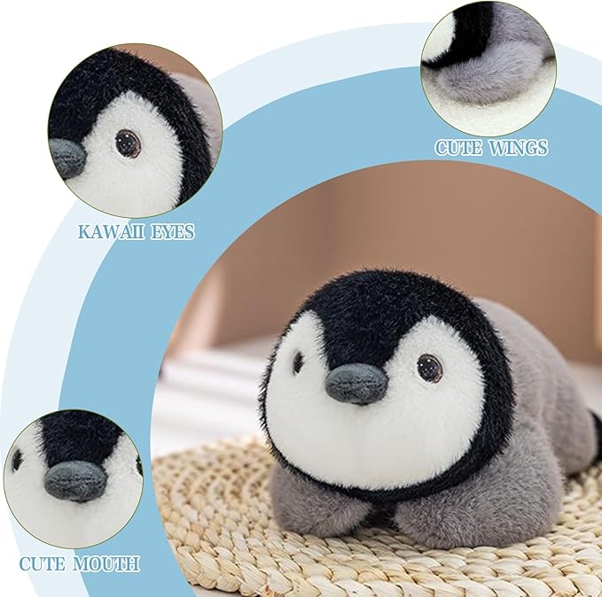 7.8in Penguin Stuffed Animal Cute Penguin Plush Toys Stuffed Penguin Ultra Soft Penguin Gifts for Kids Girls Boys