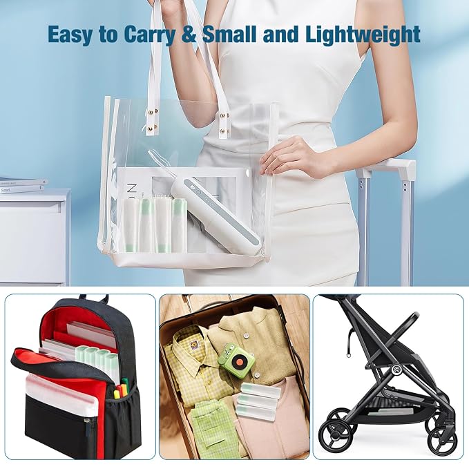 Toyvian 50pcs Portable Disposable Travel Potty Liners for Boy Girl Leakproof Toilet Seat Bin Bags for Easy Potty Training at