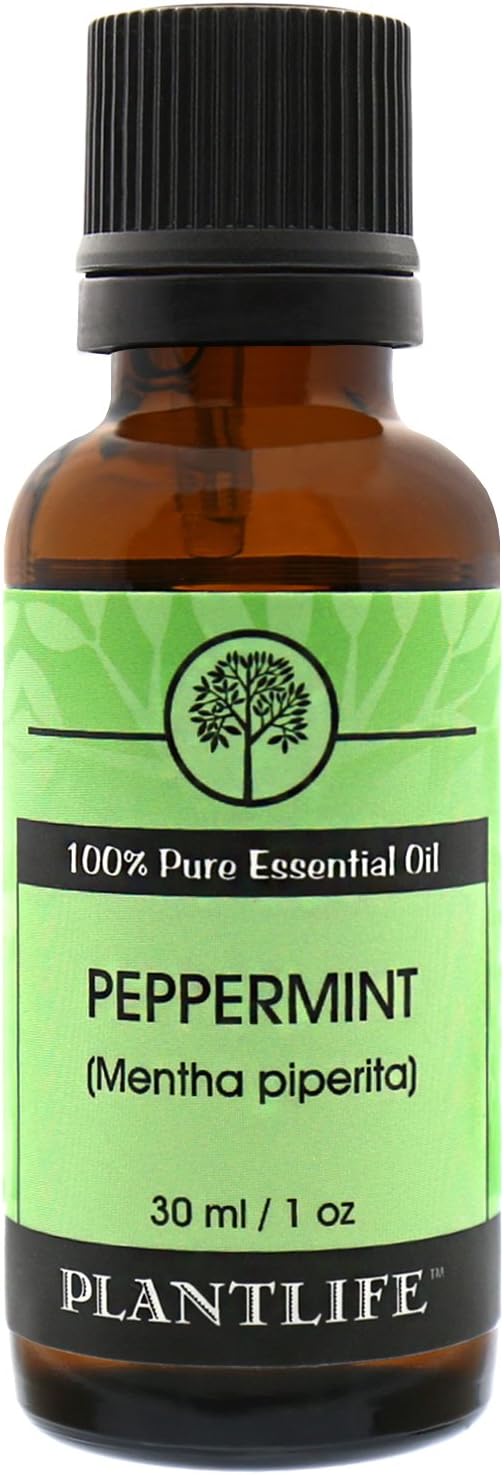 Plantlife Peppermint Aromatherapy Essential Oil - Straight from The Plant 100% Pure Therapeutic Grade - No Additives or Fillers - 30 ml