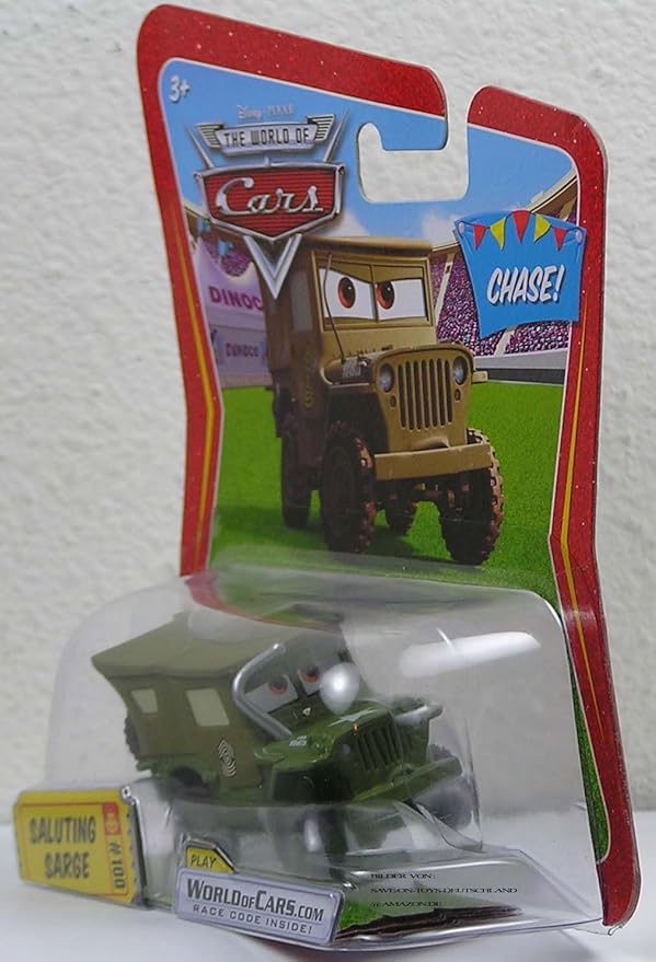 Disney / Pixar CARS Movie 1:55 Die Cast Car Saluting Sarge Chase Piece!