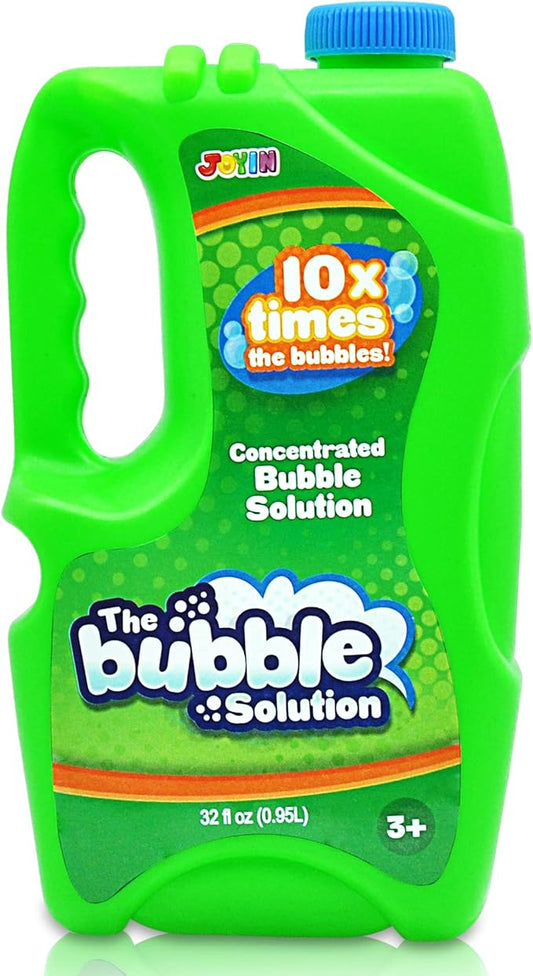 JOYIN 32 oz Concentrated Bubble Solution (Green) for Kids, Boys and Girls Summer Game, Party Favors, Summer Outdoor Fun, Educational Toys, and School Classroom Prizes