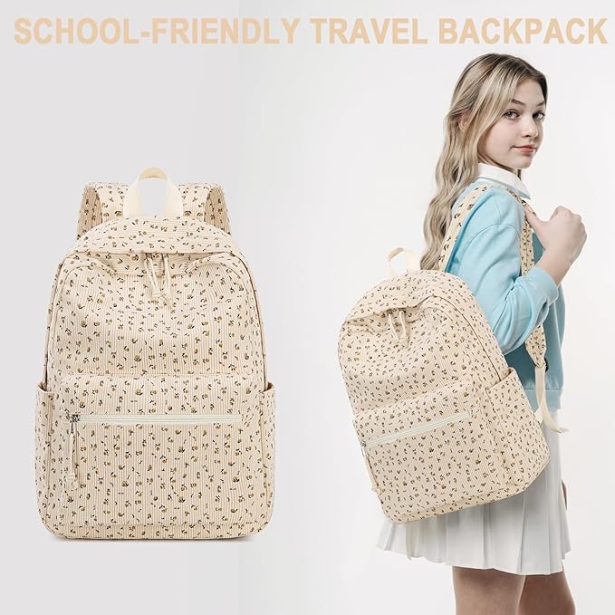 LOIDOU Backpack for School Teen Girls Boys Bookbag Casual Daypack Backpacks Lightweight for Middle School College Student