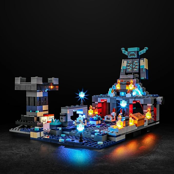 Vaodest Led Light for Lego 21246 Minecraft The Deep Dark Battle Model,Design and Configuration Compatible with Model 21246(Led Light Only, Not Building Block Kit)